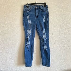 Denim Distressed Jeans